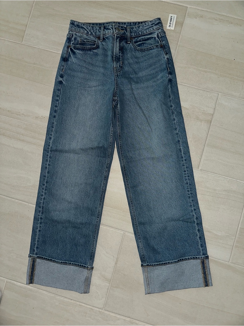 Old Navy extra high rise wide leg jean